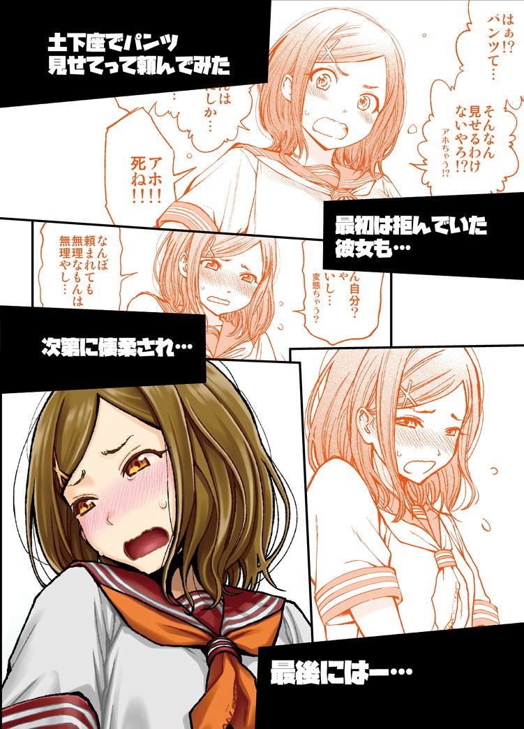 頼まれて懐柔してパンツを見せてくれる女子